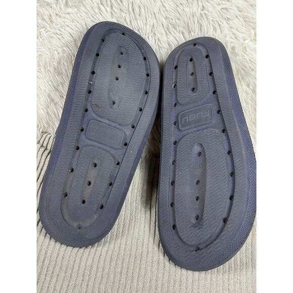 Fubu Athletic Sport Cushion Court Slide Sandals Mens Size 13 Blue - Picture 7 of 7